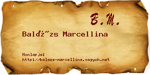 Balázs Marcellina névjegykártya