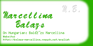marcellina balazs business card